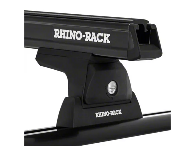 Rhino-Rack Heavy Duty 2-Bar Track Mount Roof Rack; Black; 65-Inch (Universal; Some Adaptation May Be Required)