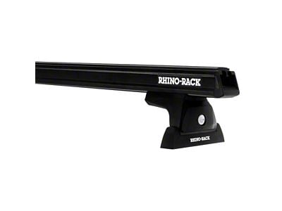 Rhino-Rack Heavy Duty 2-Bar No Track Roof Rack; Black; 65-Inch (Universal; Some Adaptation May Be Required)
