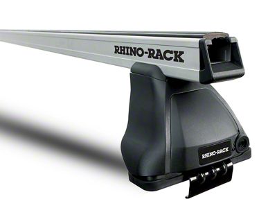 Rhino-Rack Heavy Duty 2500 1-Bar Roof Rack; Silver (14-18 Sierra 1500 Double Cab, Crew Cab)