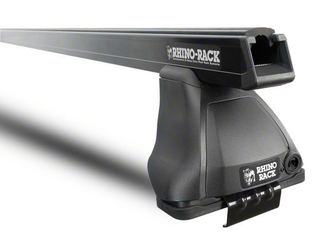 Rhino-Rack Heavy Duty 2500 Rear 1-Bar Roof Rack; Black (14-18 Sierra 1500 Double Cab, Crew Cab)