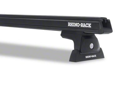 Rhino-Rack Heavy Duty RLT600 Ditch Mount 2-Bar Roof Rack; Black (04-08 F-150 SuperCab)