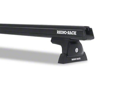 Rhino-Rack Heavy Duty RLT600 Ditch Mount 2-Bar Roof Rack; Black (09-18 RAM 1500 Quad Cab, Crew Cab)