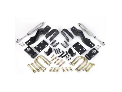 Ridetech StreetGrip Performance Lowering System with HQ Series Shocks; 4-Inch Rear (19-25 Sierra 1500, Excluding AT4)