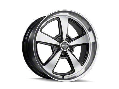 Ridler 652 Gloss Black with Diamond Cut Face and Lip 5-Lug Wheel; 18x8; 0mm Offset (94-01 RAM 1500)