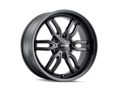 Ridler 609 Matte Black 6-Lug Wheel; 22x9.5; 30mm Offset (21-25 F-150)
