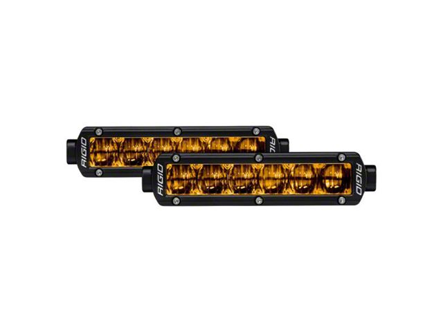 Rigid Industries 6-Inch SR-Series Pro DOT/SAE LED Light Bars; Fog Beam (Universal; Some Adaptation May Be Required)