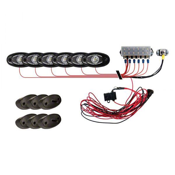 thumbnail image 2 of KEEPDSGN 10-Pod RGB LED Rock Lights Kit For Ford F-250 Super Crew – Music Sync Underglow 2 of 4