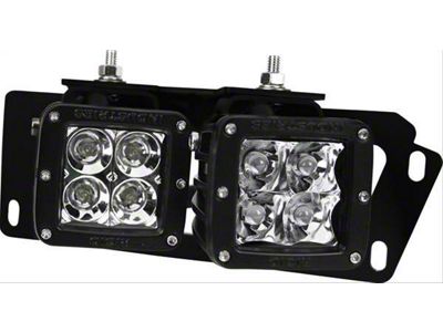 Rigid Industries Dual LED Pod Fog Light Mount Brackets (10-18 RAM 2500)