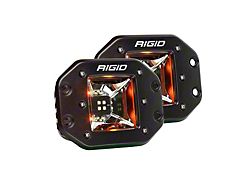 Rigid Industries Radiance Scene Flush Mount LED Pod Lights with Amber Backlight (Universal; Some Adaptation May Be Required)