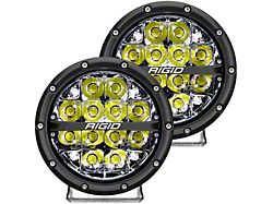 Rigid Industries 6-Inch 360-Series LED Off-Road Lights with White Backlight; Spot Beam (Universal; Some Adaptation May Be Required)