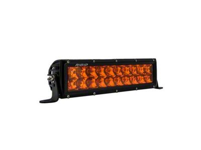 Rigid Industries 10-Inch E-Series LED Light Bar with Amber PRO Lens; Spot Beam (Universal; Some Adaptation May Be Required)