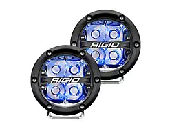 Rigid Industries 4-Inch 360-Series LED Off-Road Lights with Blue Backlight; Spot Beam (Universal; Some Adaptation May Be Required)