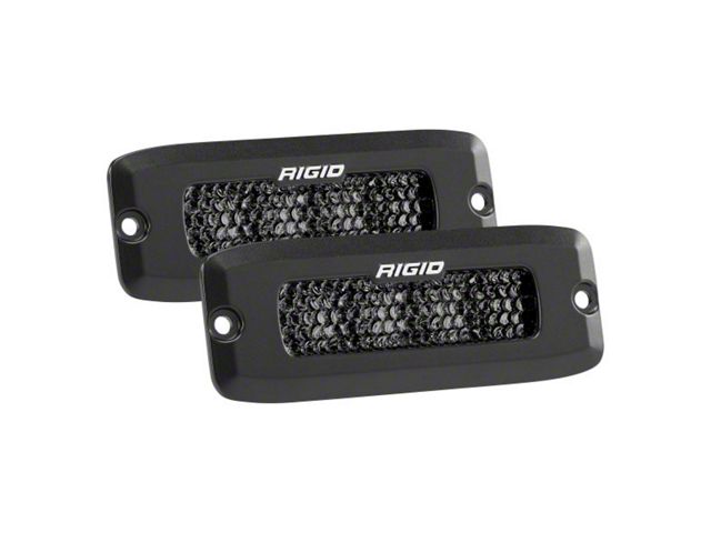 Rigid Industries SR-Q Series Pro Flush Mount LED Lights; Spot Diffused Midnight Beam (Universal; Some Adaptation May Be Required)