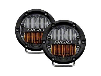 Rigid Industries 360-Series SAE Fog Lights; Yellow/White (Universal; Some Adaptation May Be Required)