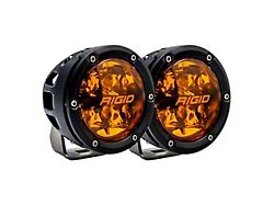 Rigid Industries 4-Inch 360-Series LED Spot Lights; Amber (Universal; Some Adaptation May Be Required)