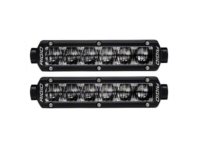 Rigid Industries 6-Inch SR-Series SAE LED Light Bars; Fog Beam (Universal; Some Adaptation May Be Required)