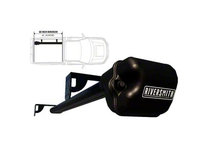 Riversmith 2-Banger ShortCut River Quiver with Truck Bed Mount; Black (19-25 Ranger w/ 5-Foot Bed)