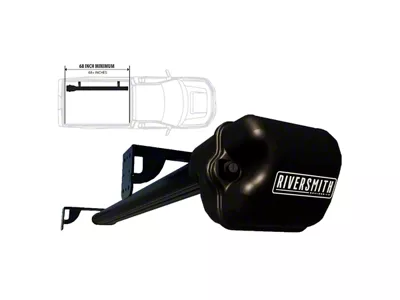 Riversmith 2-Banger ShortCut River Quiver with Truck Bed Mount; Black (07-25 Sierra 2500 HD)