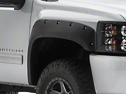 Rivet Fender Flares; Textured Black (07-13 Silverado 1500 w/ 5.80-Foot Short Box)