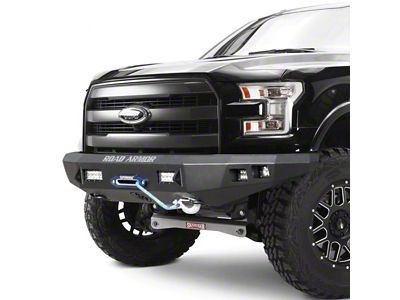 Road Armor Stealth Winch Front Bumper; Textured Black (21-23 F-150, Excluding Raptor)