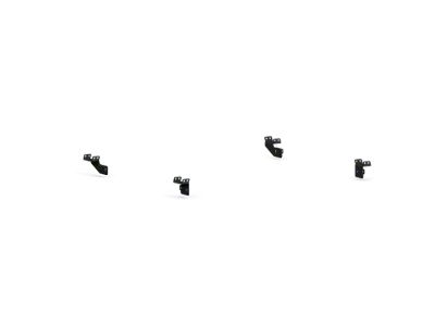 Road Armor TRECK Drill-less Rack Base Mounting Bracket Kit; Textured Black (15-25 F-150)