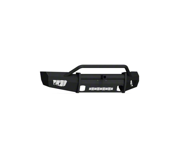Road Armor Vaquero Non-Winch Front Bumper with Pre-Runner Guard and 2-Inch Receiver Hitch; Textured Black (18-20 F-150, Excluding Raptor)