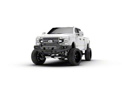 Road Armor Evolution Front Bumper with Sheetmetal Pre-Runner Guard; Satin Black (17-22 F-250 Super Duty)