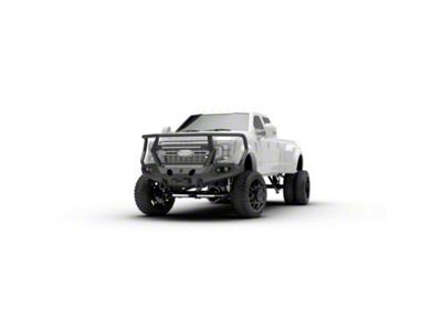 Road Armor Evolution Front Bumper with Reaper Guard; Wide Flare; Satin Black (17-22 F-350 Super Duty)