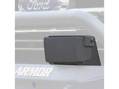 Road Armor Stealth Front Bumper Adaptive Cruise Control Module; Textured Black (17-22 F-350 Super Duty)