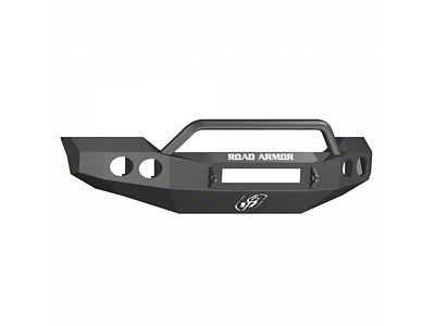 Road Armor Stealth Non-Winch Front Bumper with Pre-Runner Guard; Textured Black (11-16 F-350 Super Duty)