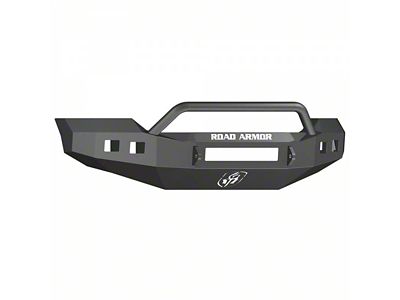 Road Armor Stealth Non-Winch Front Bumper with Pre-Runner Guard; Textured Black (11-16 F-350 Super Duty)