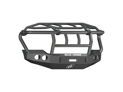 Road Armor Stealth Winch Front Bumper with Intimidator Guard; Textured Black (11-16 F-350 Super Duty)