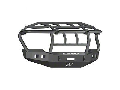 Road Armor Stealth Winch Front Bumper with Intimidator Guard; Textured Black (11-16 F-350 Super Duty)