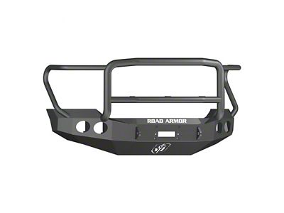 Road Armor Stealth Winch Front Bumper with Lonestar Guard; Textured Black (11-16 F-350 Super Duty)