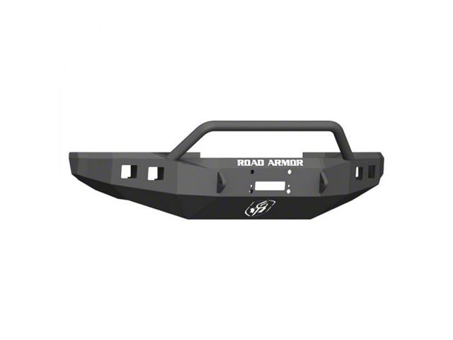 Road Armor Stealth Winch Front Bumper with Pre-Runner Guard; Wide Flare; Textured Black (17-22 F-350 Super Duty)