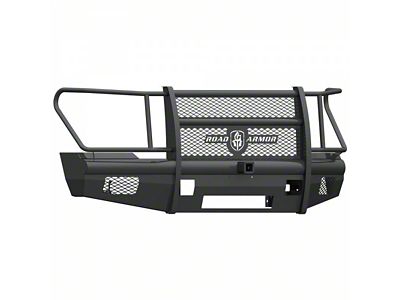 Road Armor Vaquero Non-Winch Front Bumper with Full Guard and 2-Inch Receiver Hitch; Textured Black (11-16 F-350 Super Duty)