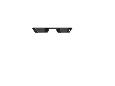 Road Armor iDentity Headache Rack with Dual 10-Inch Center Light Pod with Third Brake Light Relief; Raw Steel (09-18 RAM 1500 w/o RAM Box)