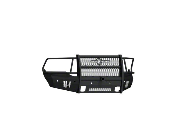 Road Armor Vaquero Non-Winch Front Bumper with Full Guard and 2-Inch Receiver Hitch; Textured Black (13-18 RAM 1500, Excluding Rebel)