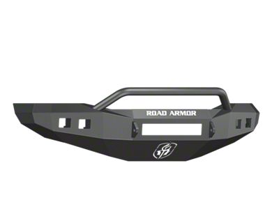 Road Armor Stealth Non-Winch Front Bumper with Pre-Runner Guard; Textured Black (06-09 RAM 2500)