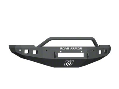 Road Armor Stealth Non-Winch Front Bumper with Pre-Runner Guard; Pre-Drilled for Front Parking Sensors; Textured Black (16-18 RAM 2500)