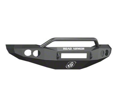 Road Armor Stealth Non-Winch Front Bumper with Pre-Runner Guard; Textured Black (06-09 RAM 2500)