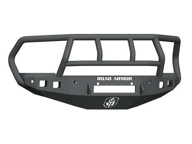 Road Armor Stealth Non-Winch Front Bumper with Titan II Guard; Pre-Drilled for Front Parking Sensors; Textured Black (16-18 RAM 2500)