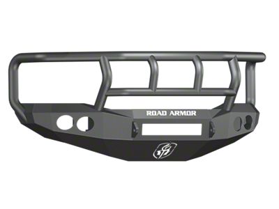 Road Armor Stealth Non-Winch Front Bumper with Titan II Guard; Textured Black (06-09 RAM 2500)