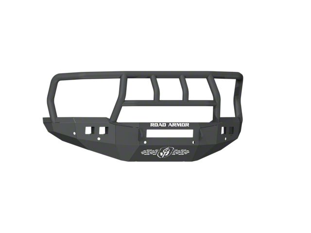 Road Armor Stealth Wide Fender Flare Non-Winch Front Bumper with Titan II Guard; Textured Black (19-24 RAM 2500)