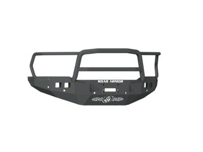 Road Armor Stealth Wide Fender Flare Winch Front Bumper with Lonestar Guard; Textured Black (19-24 RAM 2500)