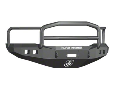 Road Armor Stealth Winch Front Bumper with Lonestar Guard; Textured Black (06-09 RAM 2500)