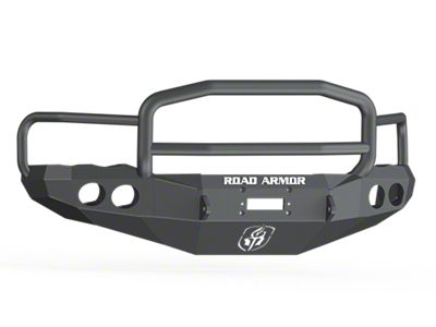 Road Armor Stealth Winch Front Bumper with Lonestar Guard; Textured Black (03-05 RAM 2500)