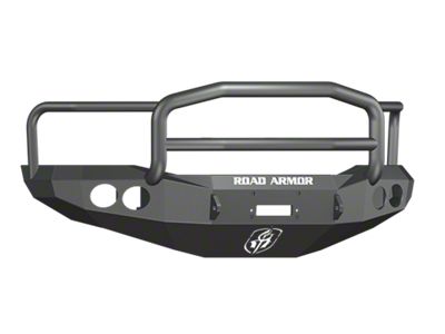 Road Armor Stealth Winch Front Bumper with Lonestar Guard; Textured Black (06-09 RAM 2500)