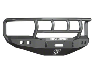 Road Armor Stealth Winch Front Bumper with Titan II Guard; Textured Black (06-09 RAM 2500)