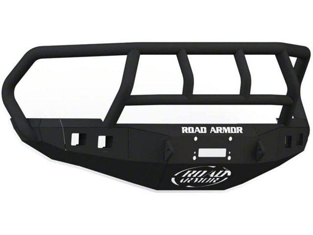 Road Armor Stealth Winch Front Bumper with Titan II Guard; Textured Black (10-18 RAM 2500)